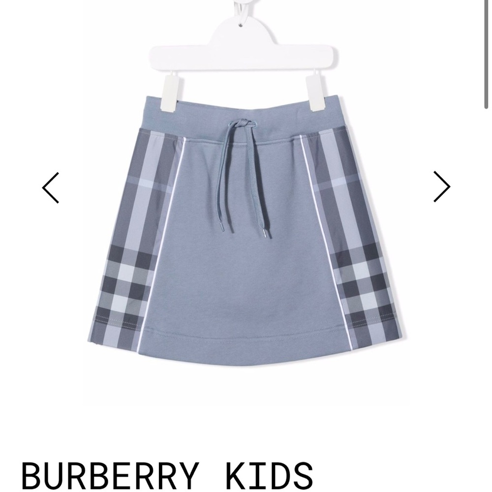 burberry kids vintage check a-line miniskirt
